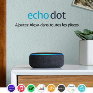 Echo dot, enceinte connectée avec Alexa