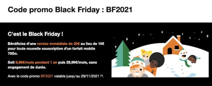 Orange : forfait 70 GO à 9€99 par mois !