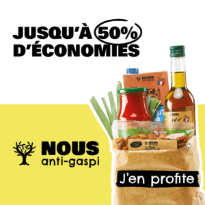 Nous anti-gaspi : 10€ de réduction dès 40€ d’achat